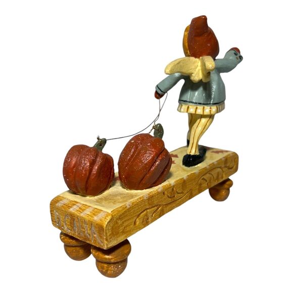 Set Of 3 House of Hatten Masked Fairy Pumpkins Denise Calla Figurines Halloween - Picture 9 of 16